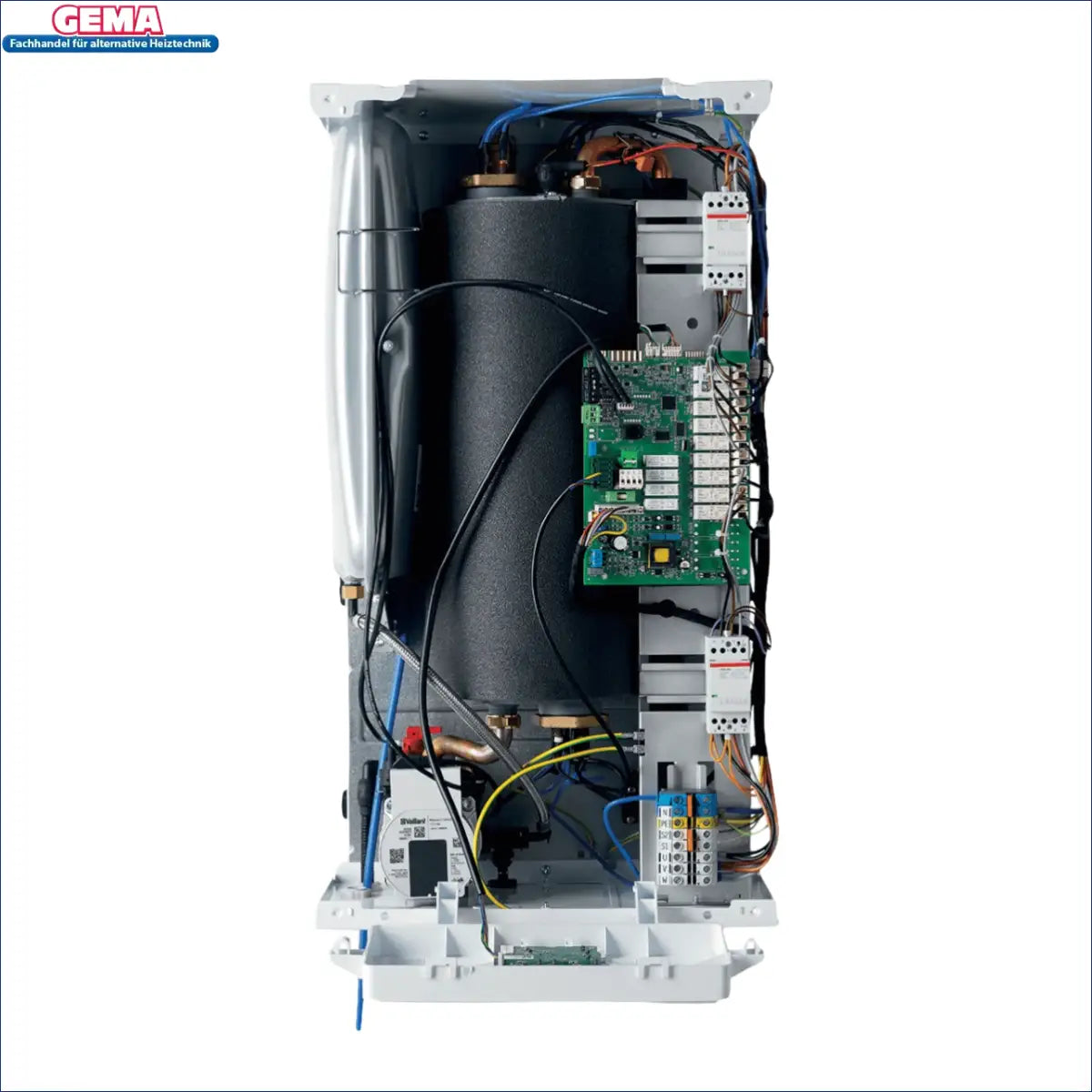 Open-cased Vaillant eloBLOCK mit sichtbaren Komponenten, optisch komplett überarbeitet