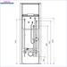Plumbing diagram with Höhenmaßangaben für Wasserführender Kaminofen Schmitzker Aqua